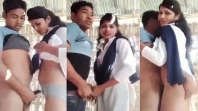 Nepali School Lover Standing Full XXX – Outdoor Standing Sex